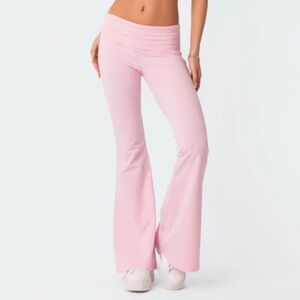 Edikted Naomi Foldover Flared Leggings